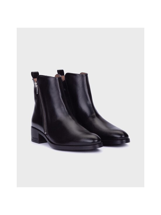 Wonders - Pointy Toe Zipper ādas puszābaki ar smailu purngalu un rāvējslēdzēju - OREGONLUX NEGRO | Stockmann - photo 2