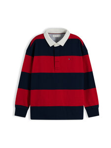 Tommy Hilfiger - Särk Slub Rugby Stripe - XLG PRIMARY RED STRIPE | Stockmann