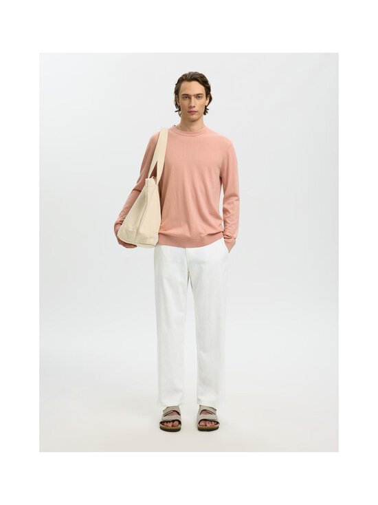Selected - Brody Loose Linen Blend -housut - CLOUD DANCER | Stockmann - photo 3