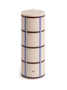 HAY - Column Medium Blue And Silver -kynttilä - OFF-WHITE, BORDEAUX, BLUE AND SILVER | Stockmann
