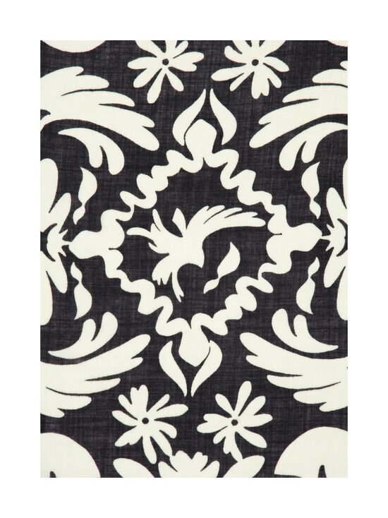 A+more - Alina vilnas un zīda šalle 100 x 100 cm - BLACK/WHITE COL 2 | Stockmann - photo 3