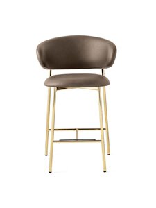 Calligaris - Oleandro-baarituoli ruskea/kiiltävä messinki K 93 cm - BEIGE | Stockmann