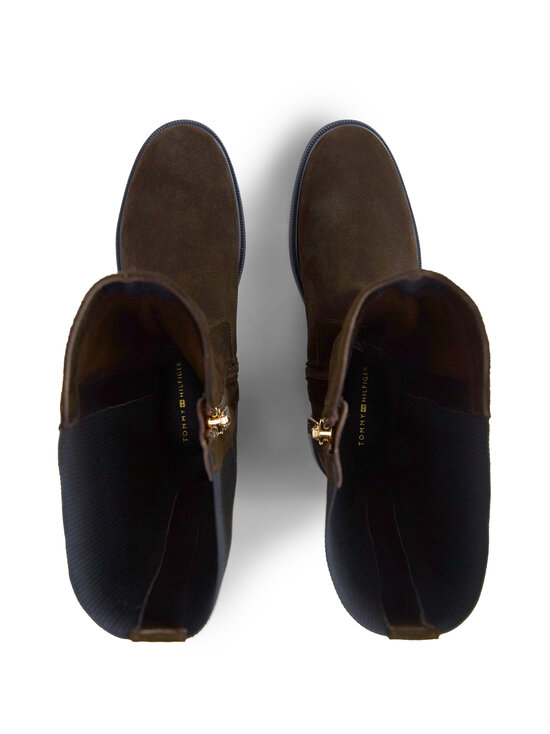 Tommy Hilfiger - Seemisnahast saapad Enamel Flag High Chelsea - GUG FONDANT BROWN | Stockmann - photo 4