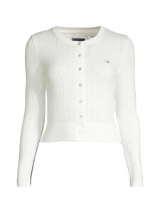 Tommy Jeans - TJW Pointelle -neuletakki - YBL ECRU | Stockmann