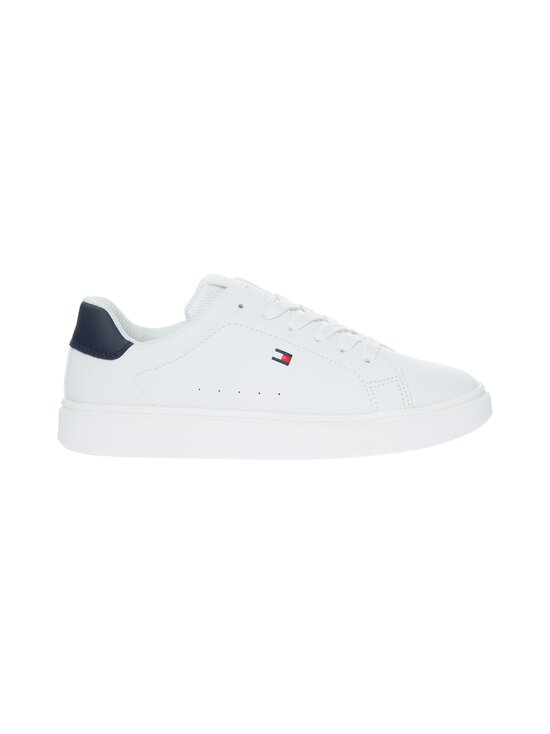 Tommy Hilfiger - Low Cut Lace-Up -sneakerit - X336 WHITE/BLUE | Stockmann - photo 1