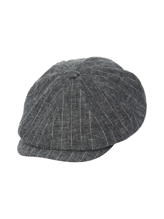 CONSTRUE - Marlo Striped Flat Cap -lakki - N2 GREY | Stockmann - photo 1
