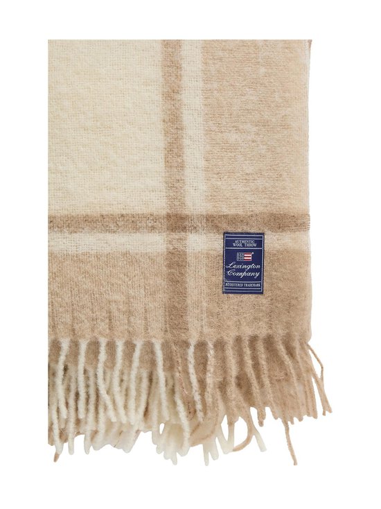 Lexington - Checked Mohēras maisījuma pleds 130 x 170 cm - 2098-TH10 BEIGE/LT BEIGE/WHITE - photo 3 Lexington - Checked Mohēras maisījuma pleds 130 x 170 cm - 2098-TH10 BEIGE/LT BEIGE/WHITE | Stockmann - photo 3