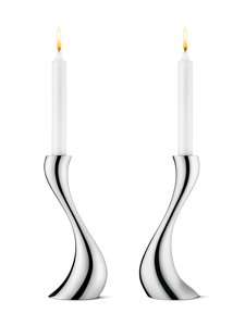 Georg Jensen - Cobra-kynttilänjalka 2 kpl - TERÄS Georg Jensen - Cobra-kynttilänjalka 2 kpl - TERÄS | Stockmann