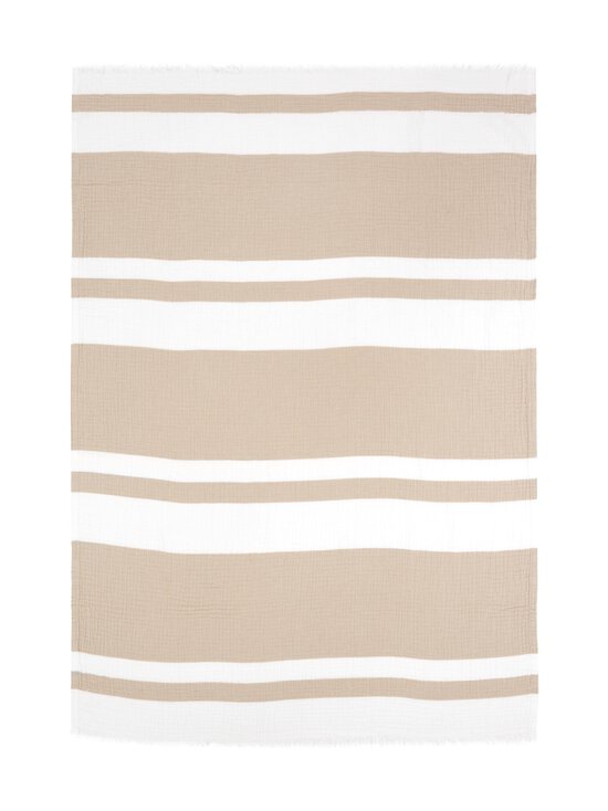 Villa Stockmann - Marino kokvilnas pleds 130 x 180 cm - WHITE/BEIGE - photo 2 Villa Stockmann - Marino kokvilnas pleds 130 x 180 cm - WHITE/BEIGE | Stockmann - photo 2