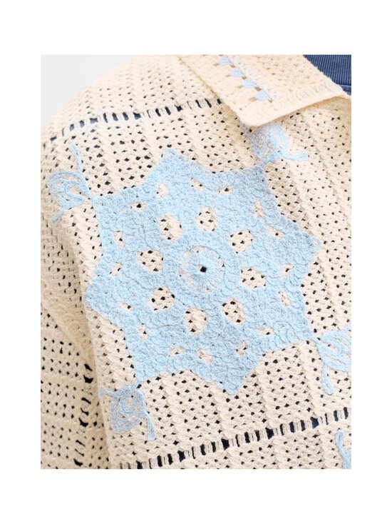 Jack & Jones - JorOrchard Knit - virkattu pikeepaita - DETAIL:CASHMERE BLUE SEA SALT | Stockmann - photo 6