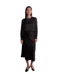 Original Story - Puhvihihainen satiinipaita - BLACK | Stockmann