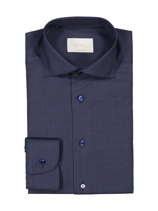 Eton - Long Sleeve Contemporary Fit -merinokauluspaita - 27 DARK BLUE | Stockmann - photo 1