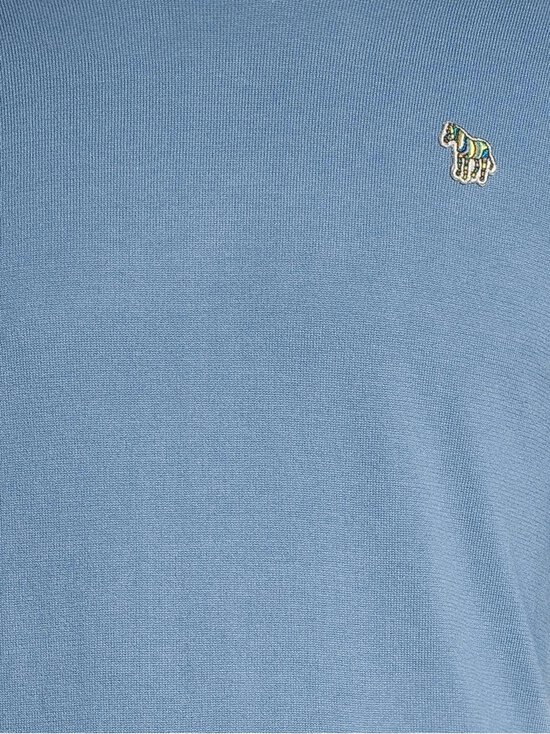 PS Paul Smith - Crew Neck Zebra Badge -neule - BLUE - photo 4 PS Paul Smith - Crew Neck Zebra Badge -neule - BLUE | Stockmann - photo 4
