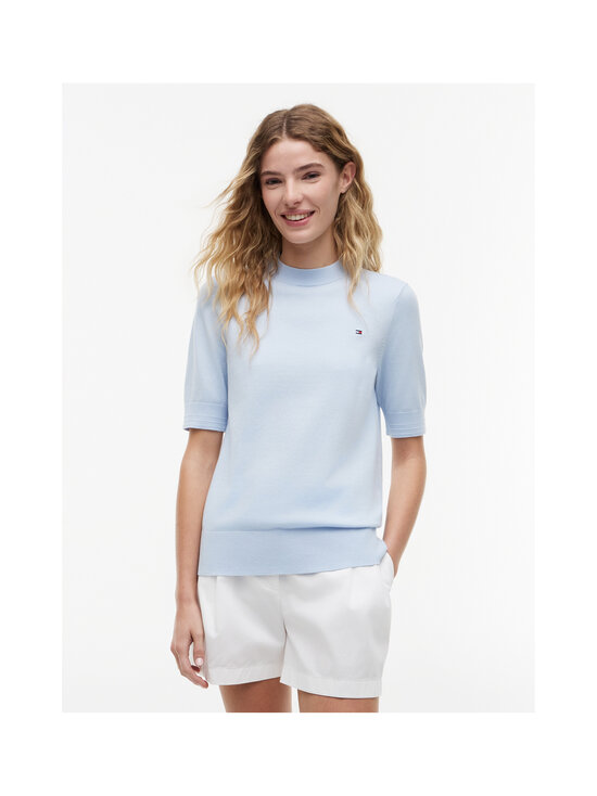 Tommy Hilfiger - Jersey Fine C-Neck -neulepaita - C1O BREEZY BLUE | Stockmann - photo 3