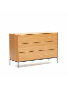 Kave Home - Vedrana-lipasto tammi/musta 110 x 75 cm - BEIGE | Stockmann
