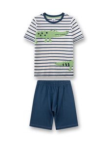 Sanetta - Pidžaama Kids B. Short Crocodile Stripe - 1948 WHITE PEBBLE | Stockmann