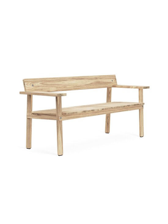 Carl Hansen&Son - GL101 Park Bench -tiikkipenkki, 62,3 x 173 x 77,5 cm - NATURAL - photo 2 Carl Hansen&Son - GL101 Park Bench -tiikkipenkki, 62,3 x 173 x 77,5 cm - NATURAL | Stockmann - photo 2