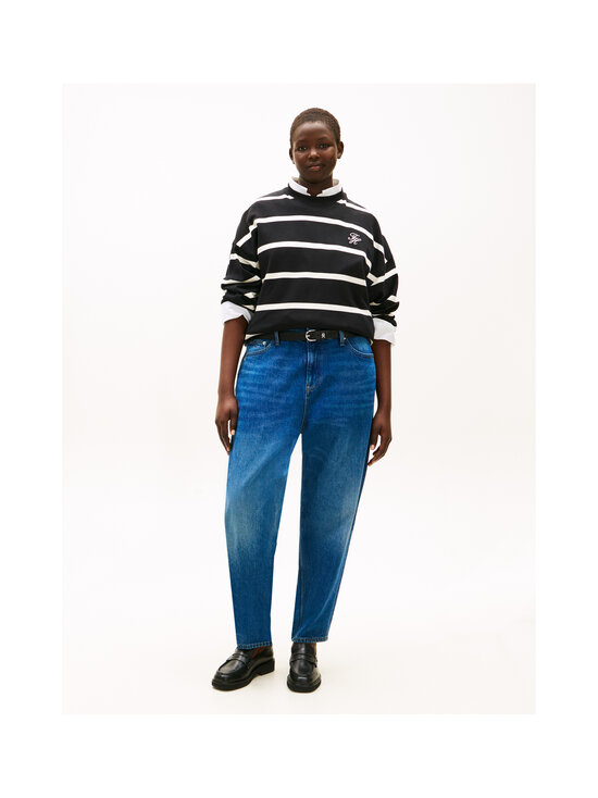 Tommy Hilfiger Curve - Script Modern Terry -collegepaita - 0AU BLACK/ CALICO STP | Stockmann - photo 2