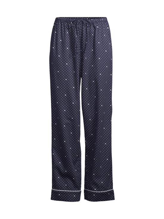 Lauren Ralph Lauren - Notch Collar Long -pyjama 2-osainen - 401 NAVY PRT | Stockmann - photo 3