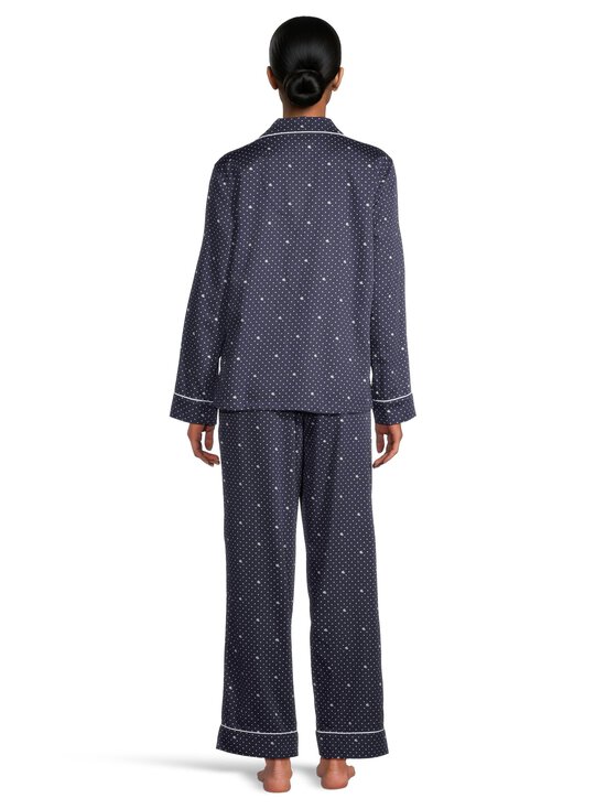 Lauren Ralph Lauren - Notch Collar Long -pyjama 2-osainen - 401 NAVY PRT | Stockmann - photo 5