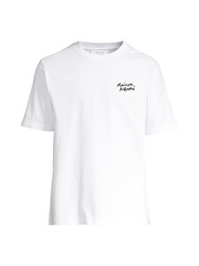 Maison Kitsuné - Handwriting Comfort t-paita - WHITE/BLACK | Stockmann