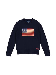Polo Ralph Lauren - Flag-puuvillaneule - NAVY | Stockmann