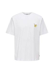 Only & Sons - OnsPokemon Life Relax t-paita - BRIGHT WHITE PRINT:RED CHARMANDER | Stockmann
