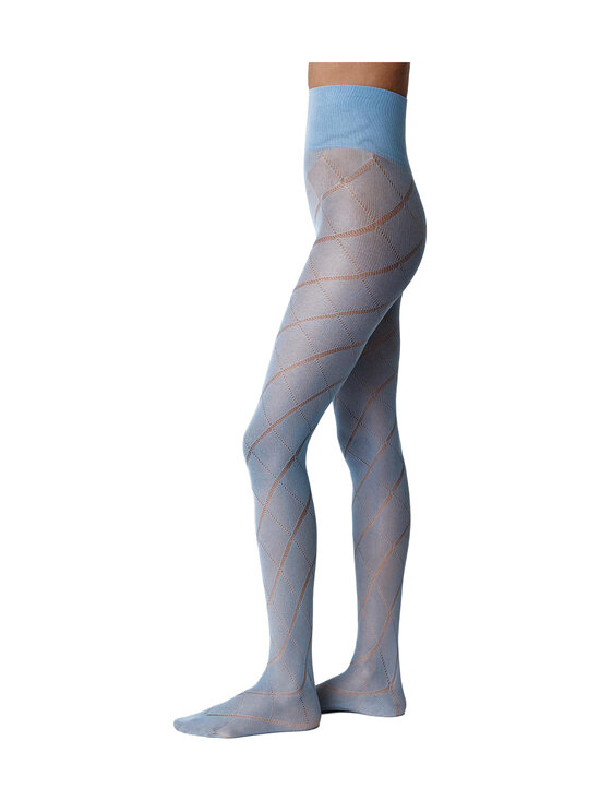 Swedish Stockings - Kitty Romb Pointelle -sukkahousut - DUSTY BLUE | Stockmann - photo 1