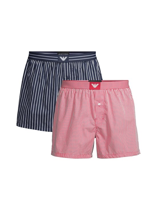 Emporio Armani - Woven Boxer -alushousut 2 -pack - M5132 S.STR.SCOOTER/B.STR.INK | Stockmann - photo 1