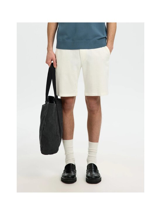 Selected - Slmregular Brody -puuvillasekoiteshortsit - CLOUD DANCER | Stockmann - photo 3