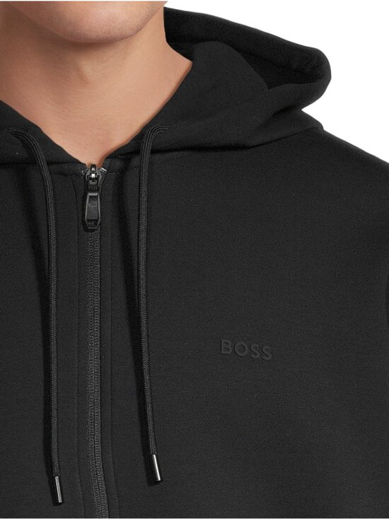 Boss Green - Saggy-hupullinen collegetakki - 001 BLACK | Stockmann - photo 4