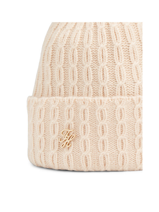Tommy Hilfiger - Script Pom -palmikkoneulepipo - TRY MISTY BLUSH | Stockmann - photo 3