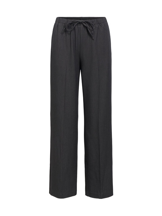 Object - ObjLisa Mid Waist Tie Wide bikses - MEDIUM GREY MELANGE | Stockmann - photo 1