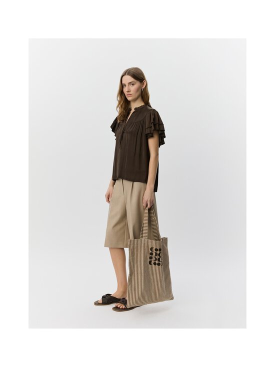 Sofie Schnoor - Lalilasw Frill Top -pusero - 7162 INTENSE BROWN | Stockmann - photo 5