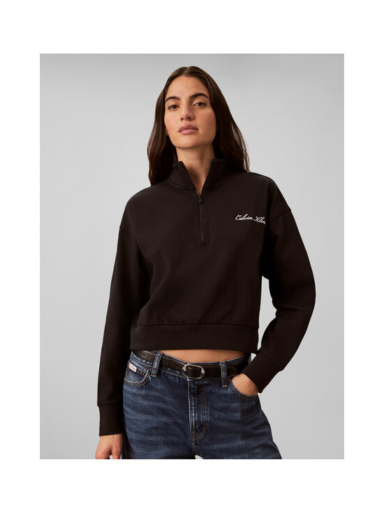 Calvin Klein Underwear - Heavy Jersey 1/4 Zip Graphic -collegepaita - UB1 BLACK | Stockmann - photo 2