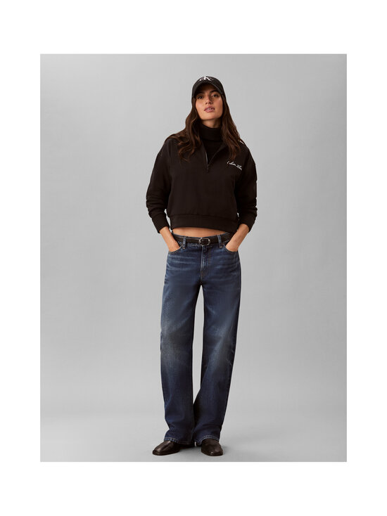 Calvin Klein Underwear - Heavy Jersey 1/4 Zip Graphic -collegepaita - UB1 BLACK | Stockmann - photo 6