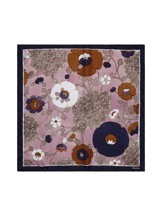 Stenströms - Zīda šalle 70 x 70 cm - 571 DARK PINK PATTERN | Stockmann - photo 2