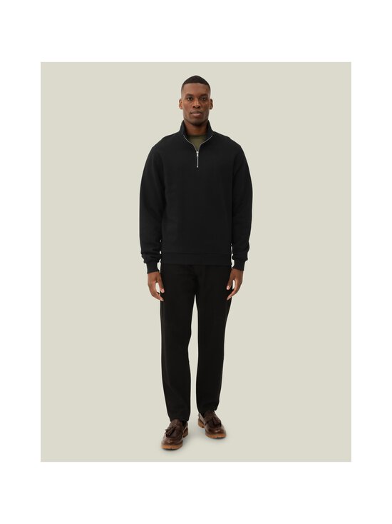 Les Deux - Norregaard Tonal Half-Zip -collegepaita - 100100 BLACK/BLACK | Stockmann - photo 4
