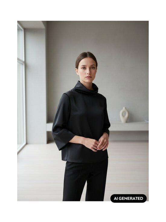 By Malene Birger - Vica krekls - 50 BLACK | Stockmann - photo 5