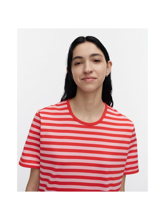 Marimekko - Hetta II Tasaraita -yömekko - 033 RED, LIGHT PINK | Stockmann - photo 5