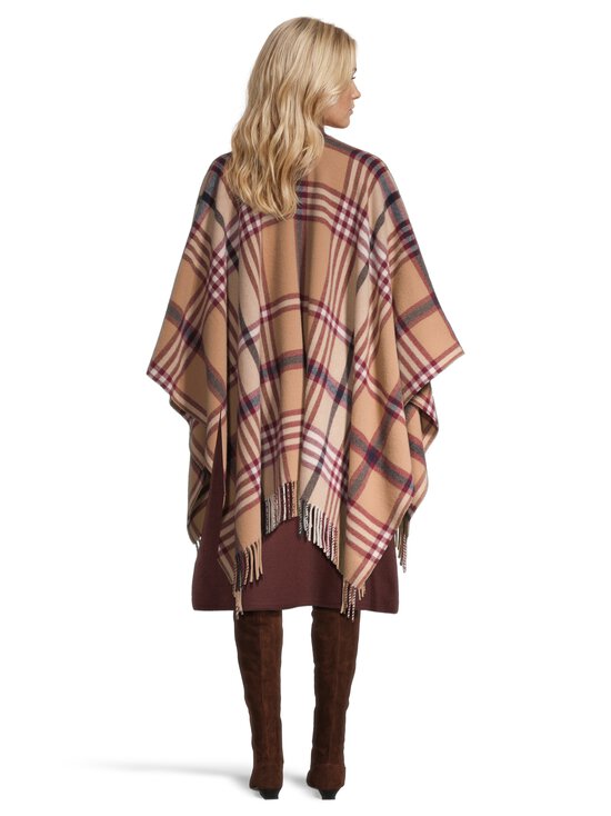 Lexington - Ruuduline villapontšo - 285 BEIGE/DARK RED CHECK | Stockmann - photo 3