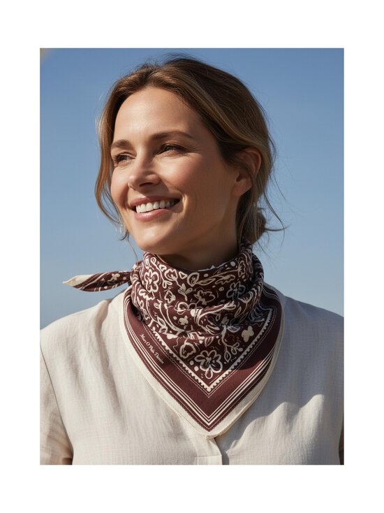 Marc O'Polo - Denim Bandana -huivi - 1545 DARK BROWN_MULTI_03 | Stockmann - photo 5