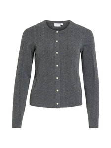 Vila - ViKerry-palmikkoneuletakki - DARK GREY MELANGE | Stockmann