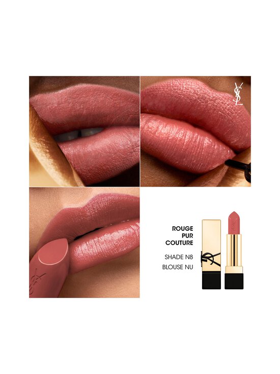 Yves Saint Laurent - Rouge Pur Couture Lipstick -huulipuna - N8 - photo 3 Yves Saint Laurent - Rouge Pur Couture Lipstick -huulipuna - N8 | Stockmann - photo 3