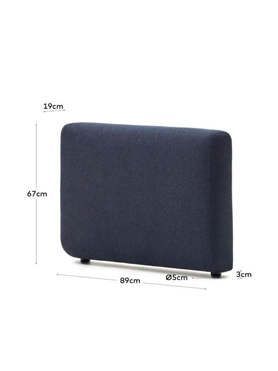 Kave Home - Neom-sohvan käsinoja tummansininen 19 x 67 cm - BLUE | Stockmann - photo 6