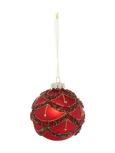 Villa Stockmann - Glass Beads Ball -joulukoriste - RED | Stockmann