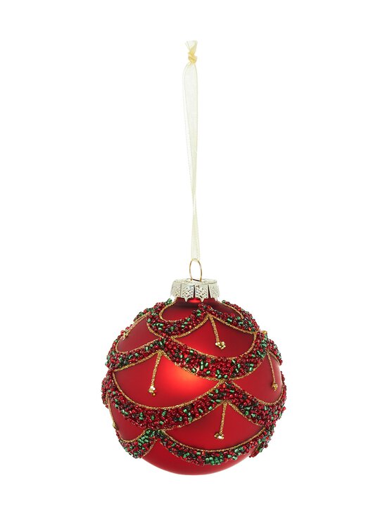 Villa Stockmann - Glass Beads Ball -joulukoriste - RED | Stockmann - photo 1
