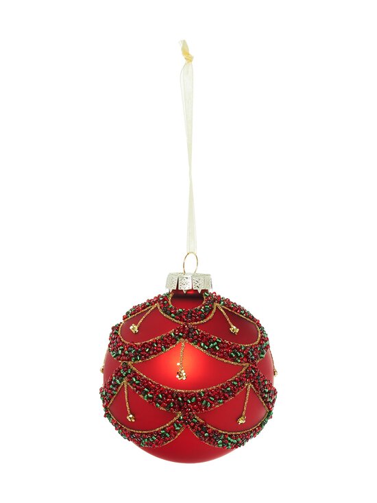Villa Stockmann - Glass Beads Ball -joulukoriste - RED | Stockmann - photo 2