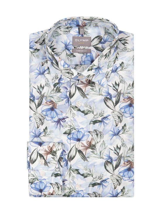 Olymp - Triiksärk Comfort Fit Print - 11 BLEU | Stockmann - photo 1