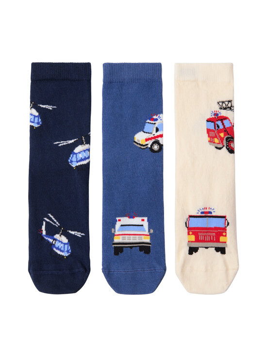 Lindex - Sokid Rescue 3 paari - 6842 DARK BLUE | Stockmann - photo 1